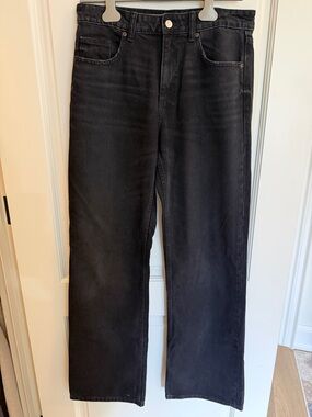 Zara Black Wide-Leg Jeans